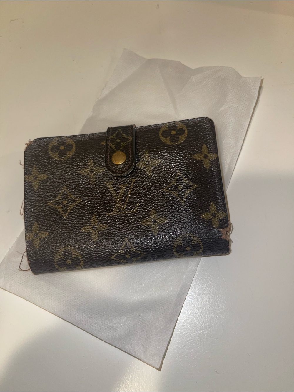 Authentic Louis Vuitton Mono “French Purse” (Viennois-style bifold w coin purse)